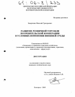 Развитие розничной торговли потребительской кооперации в условиях изменения внешней среды - тема диссертации по экономике, скачайте бесплатно в экономической библиотеке