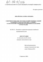 Совершенствование системы хозяйственных связей машинно-технологических станций с сельскохозяйственными предпринимательскими структурами - тема диссертации по экономике, скачайте бесплатно в экономической библиотеке