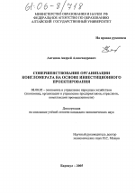 Совершенствование организации конгломерата на основе инвестиционного проектирования - тема диссертации по экономике, скачайте бесплатно в экономической библиотеке