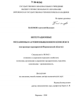 Интеграционные механизмы в агропромышленном комплексе - тема диссертации по экономике, скачайте бесплатно в экономической библиотеке