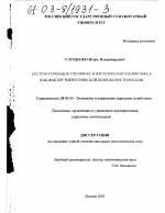 Реструктуризация топливно-энергетического комплекса как фактор энергетической безопасности России - тема диссертации по экономике, скачайте бесплатно в экономической библиотеке
