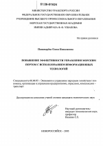 Повышение эффективности управления морским портом с использованием информационных технологий - тема диссертации по экономике, скачайте бесплатно в экономической библиотеке