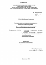 Формирование механизма эффективного промышленного развития в условиях региональной интеграции - тема диссертации по экономике, скачайте бесплатно в экономической библиотеке