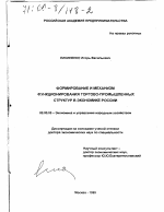 Формирование и механизм функционирования торгово-промышленных структур в экономике России - тема диссертации по экономике, скачайте бесплатно в экономической библиотеке