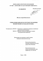 Социальные финансы в системе управления бюджетными расходами региона - тема диссертации по экономике, скачайте бесплатно в экономической библиотеке