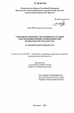 Совершенствование управления ресурсным обеспечением военно-экономической безопасности государства - тема диссертации по экономике, скачайте бесплатно в экономической библиотеке