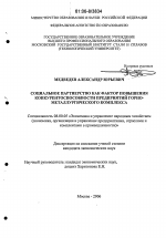 Социальное партнерство как фактор повышения конкурентоспособности предприятий горно-металлургического комплекса - тема диссертации по экономике, скачайте бесплатно в экономической библиотеке