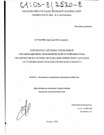 Разработка системы управления организационно-экономической устойчивостью предприятия на основе метода динамического анализа состояния многопараметрического объекта - тема диссертации по экономике, скачайте бесплатно в экономической библиотеке
