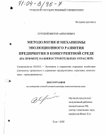 Методология и механизмы эволюционного развития предприятия в конкурентной среде - тема диссертации по экономике, скачайте бесплатно в экономической библиотеке