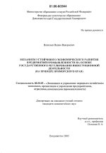 Механизм устойчивого экономического развития предприятий промышленности на основе государственного регулирования инвестиционной деятельности - тема диссертации по экономике, скачайте бесплатно в экономической библиотеке