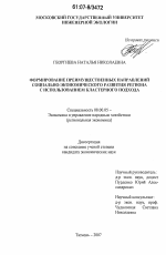 Формирование преимущественных направлений социально-экономического развития региона с использованием кластерного подхода - тема диссертации по экономике, скачайте бесплатно в экономической библиотеке