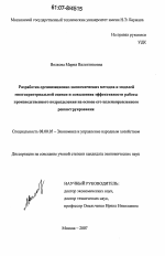 Разработка организационно-экономических методов и моделей многокритериальной оценки и повышения эффективности работы производственного подразделения на основе его целенаправленного реконструирования - тема диссертации по экономике, скачайте бесплатно в экономической библиотеке