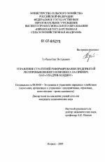 Управление стратегий реформирования предприятий лесопромышленного комплекса на примере ОАО "УВАДРЕВ-ХОЛДИНГ" - тема диссертации по экономике, скачайте бесплатно в экономической библиотеке