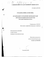 Организация и управление внебюджетной образовательной деятельностью государственного вуза - тема диссертации по экономике, скачайте бесплатно в экономической библиотеке