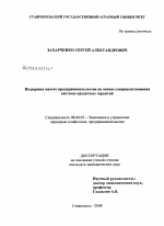 Поддержка малого предпринимательства на основе совершенствования системы кредитных гарантий - тема диссертации по экономике, скачайте бесплатно в экономической библиотеке