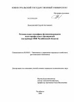 Региональная специфика функционирования многопрофильных предприятий - тема диссертации по экономике, скачайте бесплатно в экономической библиотеке