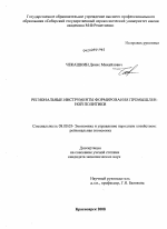 Региональные инструменты формирования промышленной политики - тема диссертации по экономике, скачайте бесплатно в экономической библиотеке