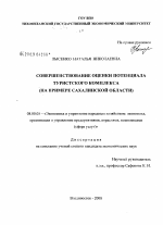 Совершенствование оценки потенциала туристского комплекса - тема диссертации по экономике, скачайте бесплатно в экономической библиотеке