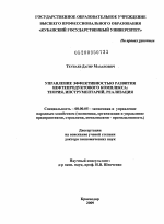Управление эффективностью развития нефтепродуктового комплекса: теория, инструментарий, реализация - тема диссертации по экономике, скачайте бесплатно в экономической библиотеке