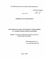 Управление малыми городскими агломерациями в условиях региональной экономики - тема диссертации по экономике, скачайте бесплатно в экономической библиотеке