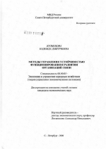 Методы управления устойчивостью функционирования и развития организации связи - тема диссертации по экономике, скачайте бесплатно в экономической библиотеке