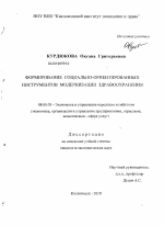 Формирование социально-ориентированных инструментов модернизации здравоохранения - тема диссертации по экономике, скачайте бесплатно в экономической библиотеке