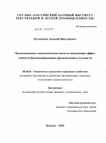 Организационно-управленческие аспекты повышения эффективности функционирования промышленных холдингов - тема диссертации по экономике, скачайте бесплатно в экономической библиотеке