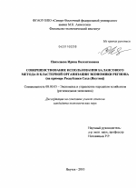 Совершенствование использования балансового метода в кластерной организации экономики региона - тема диссертации по экономике, скачайте бесплатно в экономической библиотеке