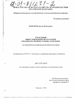 Управление инвестиционной программой продовольственного рынка в регионе - тема диссертации по экономике, скачайте бесплатно в экономической библиотеке