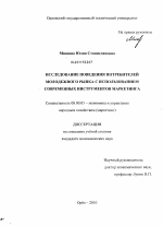 Исследование поведения потребителей молодежного рынка с использованием современных инструментов маркетинга - тема диссертации по экономике, скачайте бесплатно в экономической библиотеке