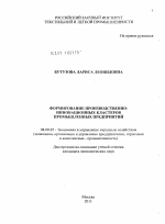 Формирование производственно-инновационных кластеров промышленных предприятий - тема диссертации по экономике, скачайте бесплатно в экономической библиотеке