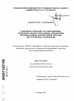 Совершенствование организационно-функционального механизма управления промышленной корпорацией - тема диссертации по экономике, скачайте бесплатно в экономической библиотеке