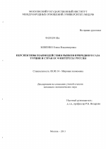 Перспективы взаимодействия рынков природного газа Турции и стран ЕС и интересы России - тема диссертации по экономике, скачайте бесплатно в экономической библиотеке