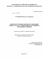 Некорпоративные формы организации бизнеса в США: современное состояние и тенденции развития - тема диссертации по экономике, скачайте бесплатно в экономической библиотеке