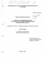 Система управления бизнесом в условиях тотальной экономической недобросовестности - тема диссертации по экономике, скачайте бесплатно в экономической библиотеке