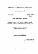 Развитие малых инновационных предприятий путем формирования эффективных внешних связей с элементами инновационной инфраструктуры - тема диссертации по экономике, скачайте бесплатно в экономической библиотеке