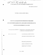 Система поддержки принятия решений при формировании и реализации в производстве портфеля внешних заказов - тема диссертации по экономике, скачайте бесплатно в экономической библиотеке