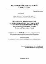 Повышение эффективности функционирования пассажирской транспортной системы региона - тема диссертации по экономике, скачайте бесплатно в экономической библиотеке