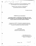 Формирование и совершенствование системы управления государственной собственностью на федеральном и региональном уровнях - тема диссертации по экономике, скачайте бесплатно в экономической библиотеке