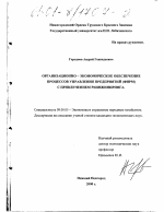 Организационно-экономическое обеспечение процессов управления предприятий (фирм) с привлечением реинжиниринга - тема диссертации по экономике, скачайте бесплатно в экономической библиотеке