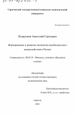 Формирование и развитие механизма межбюджетного взаимодействия в России - тема диссертации по экономике, скачайте бесплатно в экономической библиотеке
