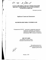 Формирование рынка техники в АПК - тема диссертации по экономике, скачайте бесплатно в экономической библиотеке