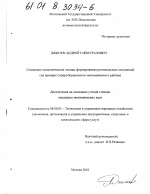 Социально-экономические основы формирования региональных отношений - тема диссертации по экономике, скачайте бесплатно в экономической библиотеке