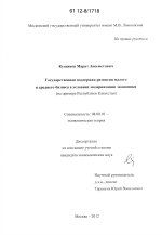 Государственная поддержка развития малого и среднего бизнеса в условиях модернизации экономики - тема диссертации по экономике, скачайте бесплатно в экономической библиотеке