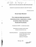 Роль социальных факторов развития экономики региона в современных условиях - тема диссертации по экономике, скачайте бесплатно в экономической библиотеке