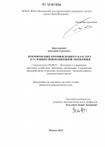 Формирование промышленного кластера в условиях инновационной экономики - тема диссертации по экономике, скачайте бесплатно в экономической библиотеке