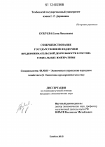 Совершенствование государственной поддержки предпринимательской деятельности в России - тема диссертации по экономике, скачайте бесплатно в экономической библиотеке