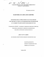 Формирование и эффективность использования собственного капитала промышленных предприятий в условиях транзитарной экономики России - тема диссертации по экономике, скачайте бесплатно в экономической библиотеке