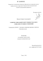 Развитие социальной ответственности в сфере социально-трудовых отношений - тема диссертации по экономике, скачайте бесплатно в экономической библиотеке