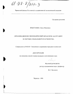 Организационно-экономический механизм адаптации в системе социального партнерства - тема диссертации по экономике, скачайте бесплатно в экономической библиотеке